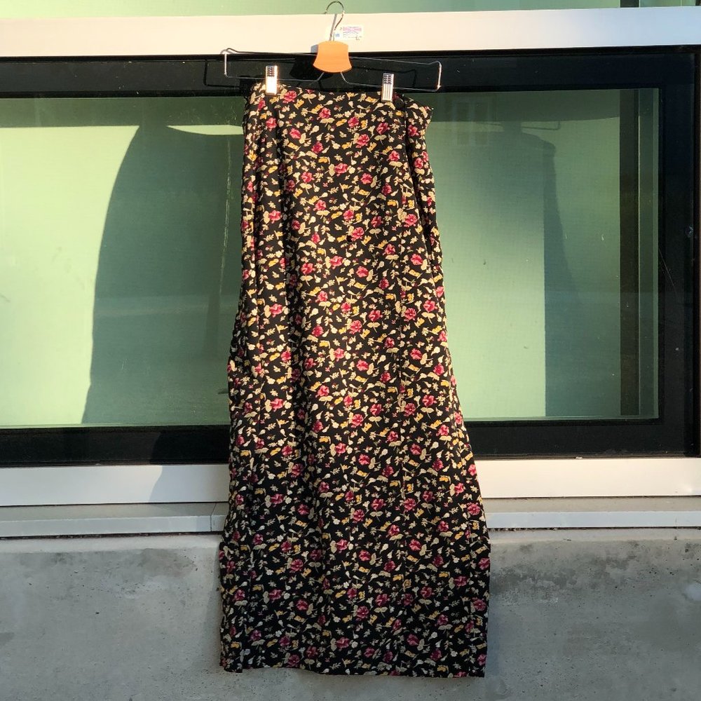 vintage flowered skirt